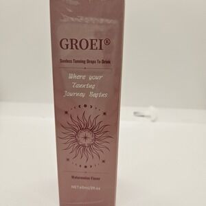 GROEI Sunless Tanning Drops to Drink 60ml Watermelon Flavor • New Sealed